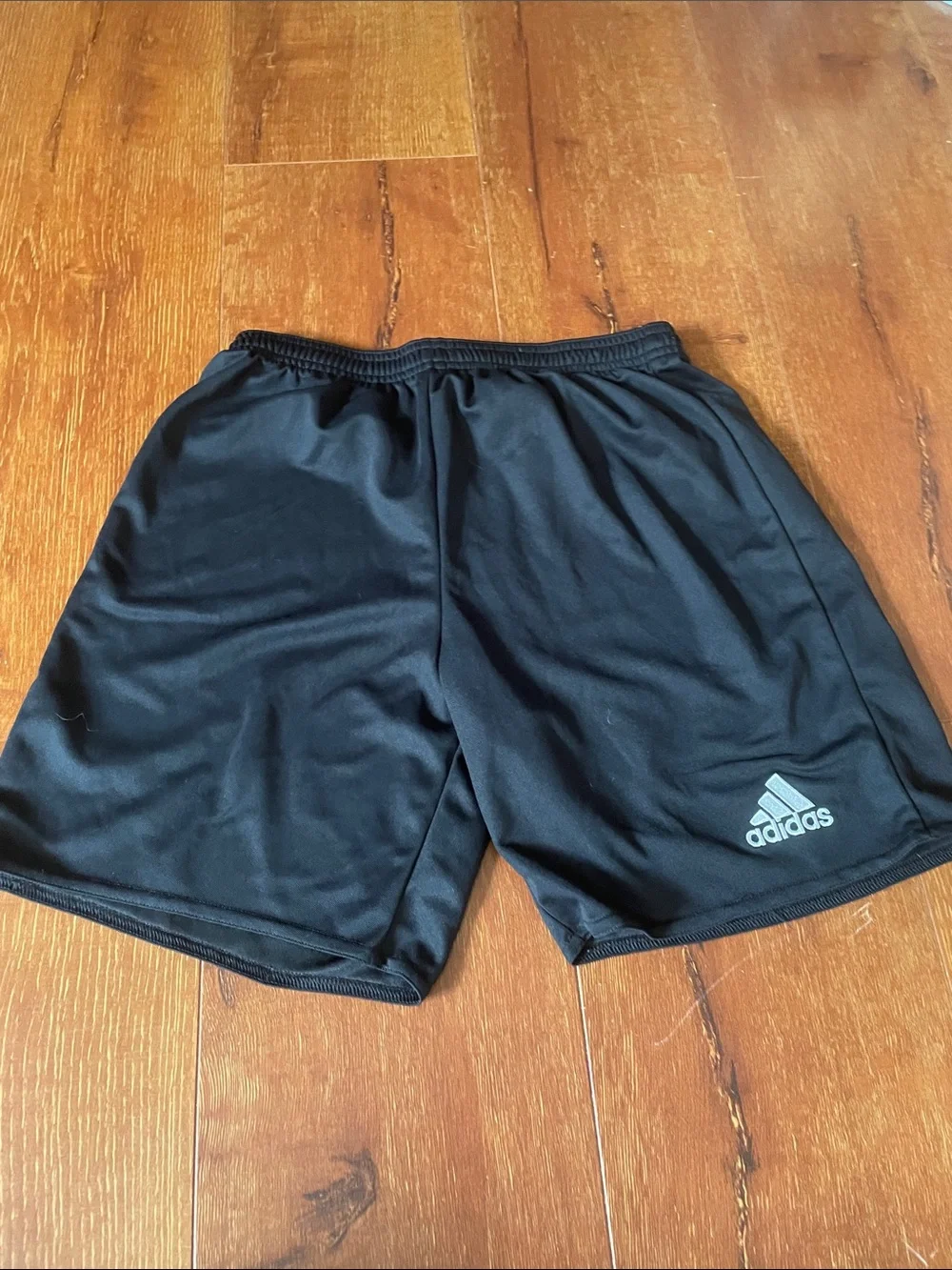 adidas Black Men's Athletic Training Shorts with Logo